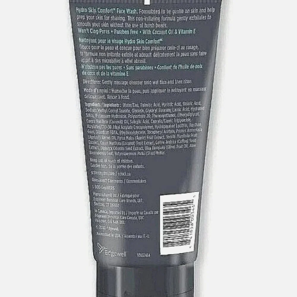 Schick Hydro Skin Comfort Gentle Exfoliating Face Wash for Men 5.0 fl oz